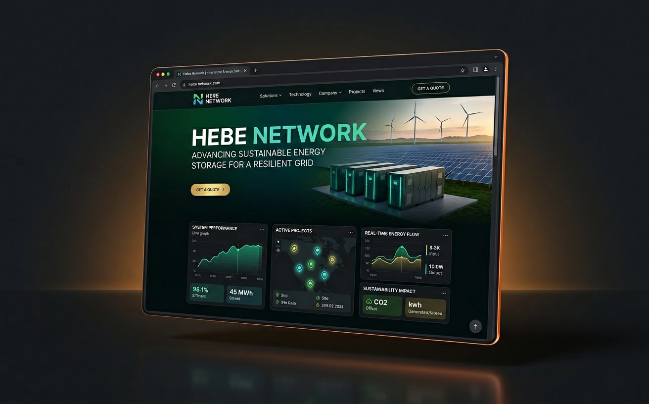 Hebe Network renewable energy website